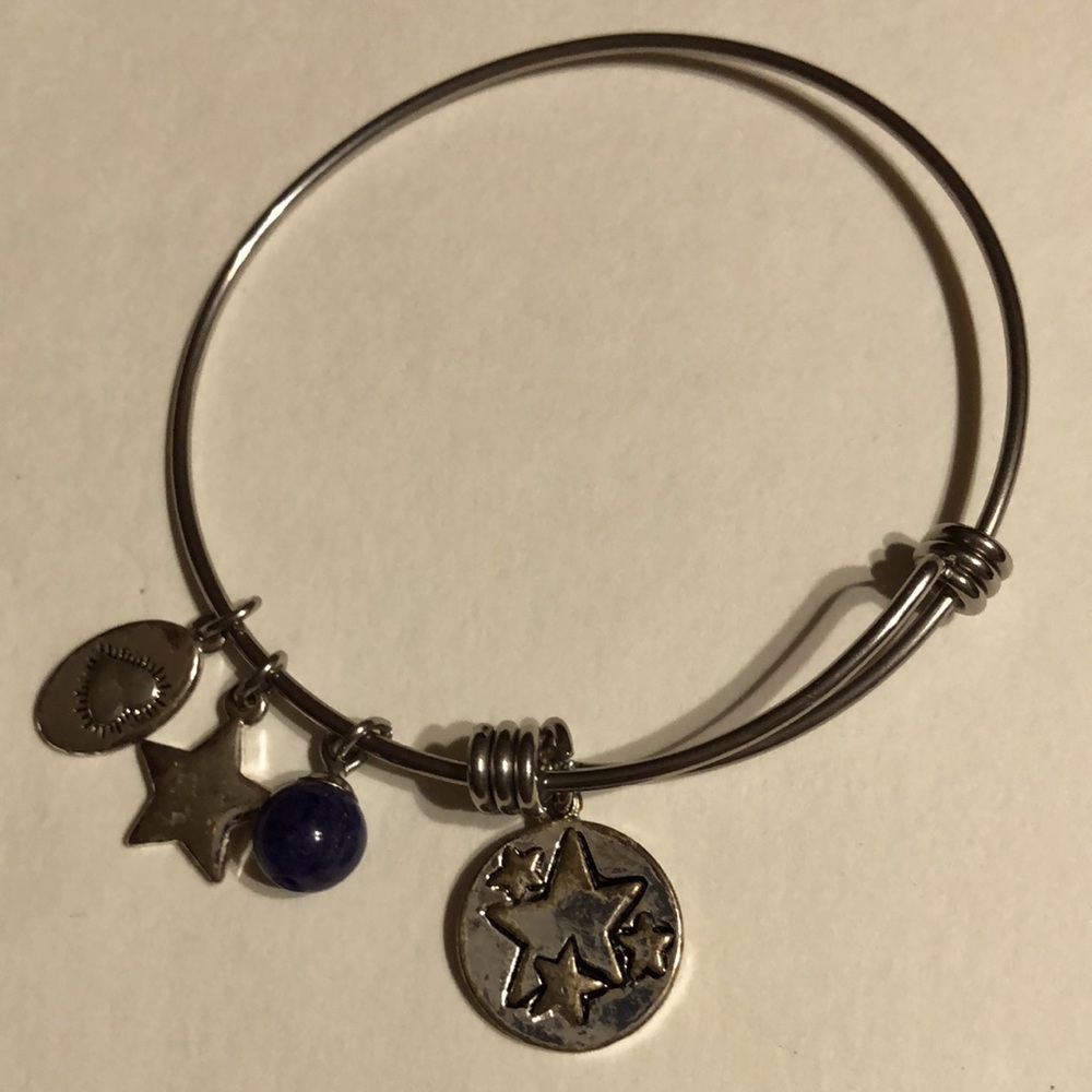 Silver charm bracelet